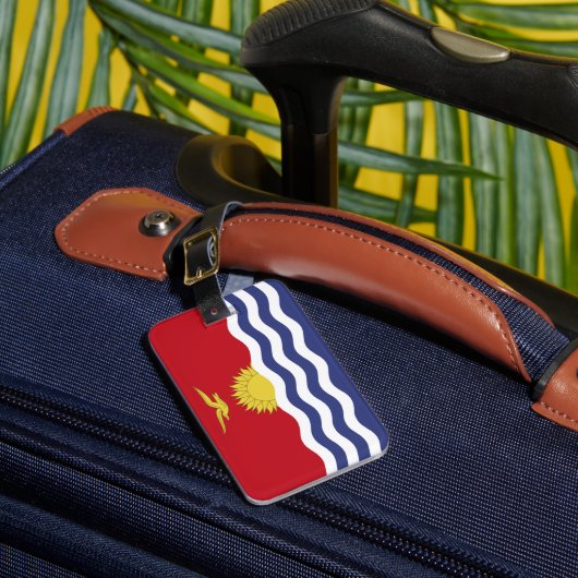 Kiribati-Flagge Gepäckanhänger (Vorderseite Insitu 1)