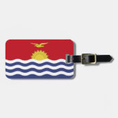 Kiribati-Flagge Gepäckanhänger (Vorderseite horizontal)