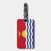 Kiribati-Flagge Gepäckanhänger (Rückseite vertikal)