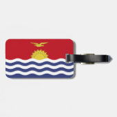 Kiribati-Flagge Gepäckanhänger (Rückseite horizontal)