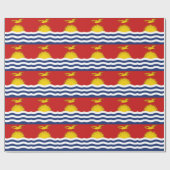 Kiribati-Flagge Geschenkpapier (Flach)