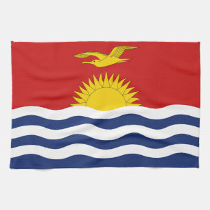 Kiribati-Flagge Geschirrtuch