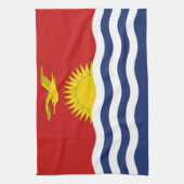 Kiribati-Flagge Geschirrtuch (Vertikal)