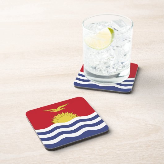 Kiribati-Flagge Getränkeuntersetzer (Rechte Seite)