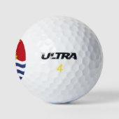 Kiribati-Flagge Golfball (Logo)
