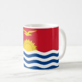 Kiribati-Flagge Kaffeetasse (VorderseiteRechts)