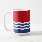 Kiribati-Flagge Kaffeetasse (Links)