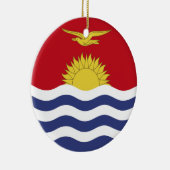 Kiribati-Flagge Keramik Ornament (Rechts)