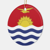 Kiribati-Flagge Keramik Ornament (Links)