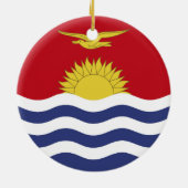Kiribati-Flagge Keramik Ornament (Hinten)