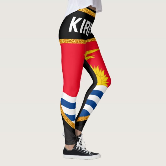 Kiribati-Flagge Leggings (Rechts)