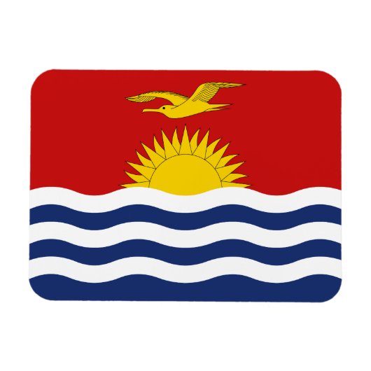 Kiribati-Flagge Magnet (Horizontal)