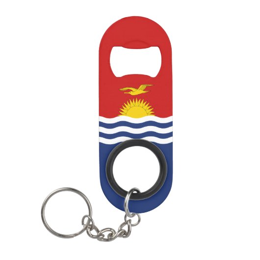 Kiribati-Flagge Mini Flaschenöffner (Vorderseite)