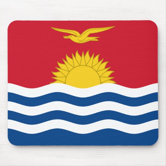 Kiribati-Flagge Mousepad (Vorne)