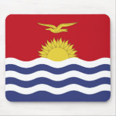 Kiribati-Flagge Mousepad (Vorne)
