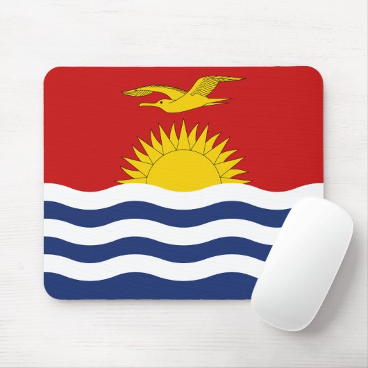 Kiribati-Flagge Mousepad (Mit Mouse)