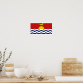 Kiribati-Flagge Poster (Küche)