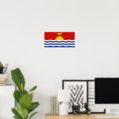 Kiribati-Flagge Poster (Heimbüro)