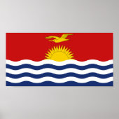 Kiribati-Flagge Poster (Vorne)