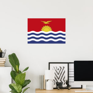 Kiribati-Flagge Poster