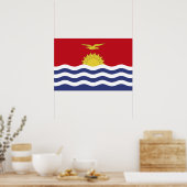 Kiribati-Flagge Poster (Küche)