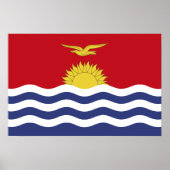 Kiribati-Flagge Poster (Vorne)