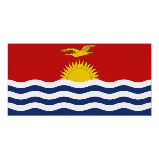 Kiribati-Flagge Poster (Vorderseite)