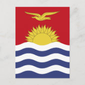 Kiribati-Flagge Postkarte (Vorderseite)