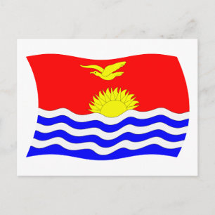 Kiribati-Flagge Postkarte