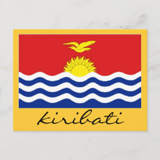 Kiribati-Flagge Postkarte