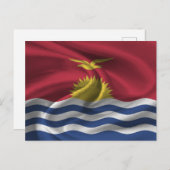 Kiribati-Flagge Postkarte (Vorne/Hinten)