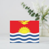 Kiribati-Flagge Postkarte (Stehend Vorderseite)