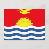 Kiribati-Flagge Postkarte (Vorderseite)