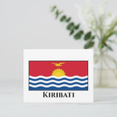 Kiribati-Flagge Postkarte (Stehend Vorderseite)
