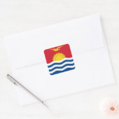 Kiribati-Flagge Quadratischer Aufkleber (Umschlag)