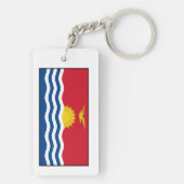 Kiribati-Flagge Schlüsselanhänger (Rückseite)