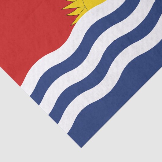 Kiribati-Flagge Seidenpapier (Ausschnitt)