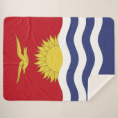Kiribati-Flagge Sherpadecke (Vorderseite (Horizontal))