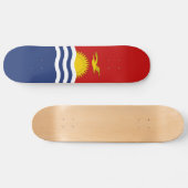 Kiribati-Flagge Skateboard (Horizontal)
