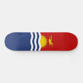 Kiribati-Flagge Skateboard (Horizontal)