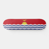 Kiribati-Flagge Skateboard (Horizontal)