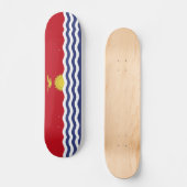 Kiribati-Flagge Skateboard (Vorderseite)