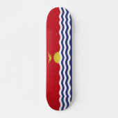 Kiribati-Flagge Skateboard (Vorne)