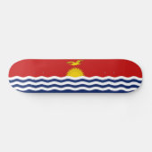 Kiribati-Flagge Skateboard (Horizontal)