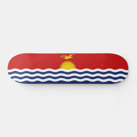 Kiribati-Flagge Skateboard (Horizontal)