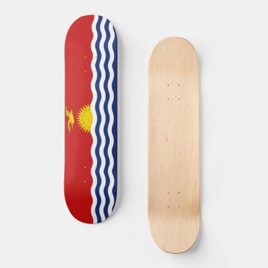 Kiribati-Flagge Skateboard (Vorderseite)
