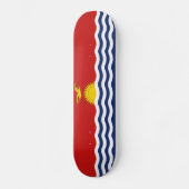Kiribati-Flagge Skateboard (Vorderseite)