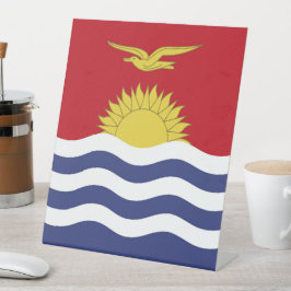 Kiribati-Flagge Sockelschild