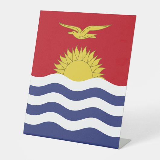 Kiribati-Flagge Sockelschild (Vorderseite)