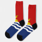 Kiribati-Flagge Socken (Linkes Detail)